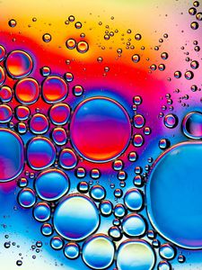 Preview wallpaper bubbles, shape, water, abstraction
