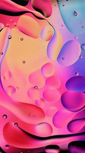 Preview wallpaper bubbles, shapes, water, multicolored