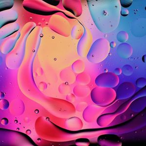 Preview wallpaper bubbles, shapes, water, multicolored