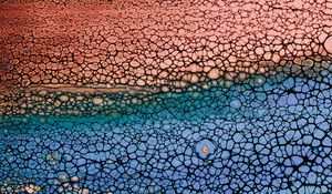Preview wallpaper bubbles, stains, liquid, colorful, texture