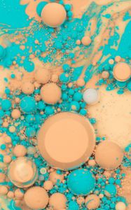 Preview wallpaper bubbles, stains, liquid, abstraction