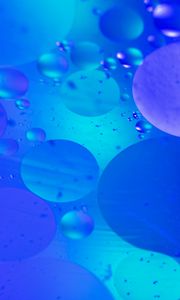 Preview wallpaper bubbles, water, blue, abstraction
