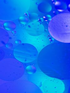 Preview wallpaper bubbles, water, blue, abstraction