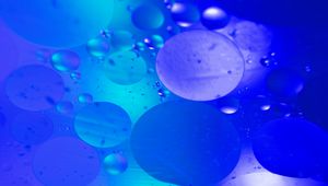 Preview wallpaper bubbles, water, blue, abstraction