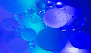 Preview wallpaper bubbles, water, blue, abstraction