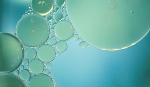 Preview wallpaper bubbles, water, blue, circles