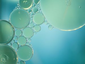 Preview wallpaper bubbles, water, blue, circles