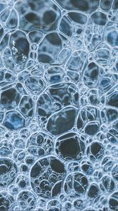 Preview wallpaper bubbles, water, blue, foam