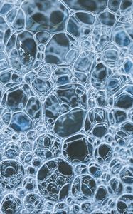 Preview wallpaper bubbles, water, blue, foam