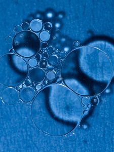 Preview wallpaper bubbles, water, blue