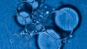 Preview wallpaper bubbles, water, blue