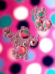 Preview wallpaper bubbles, water, blur, colorful