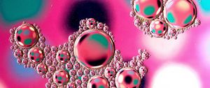 Preview wallpaper bubbles, water, blur, colorful