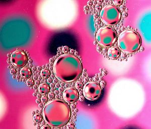 Preview wallpaper bubbles, water, blur, colorful