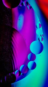 Preview wallpaper bubbles, water, circles, gradient, colorful