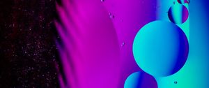 Preview wallpaper bubbles, water, circles, gradient, colorful