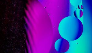 Preview wallpaper bubbles, water, circles, gradient, colorful