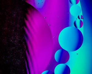 Preview wallpaper bubbles, water, circles, gradient, colorful