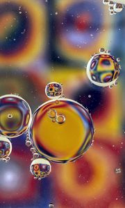 Preview wallpaper bubbles, water, colorful, blur