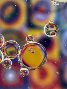 Preview wallpaper bubbles, water, colorful, blur