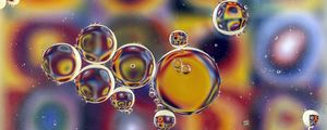Preview wallpaper bubbles, water, colorful, blur