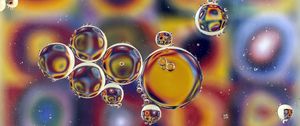Preview wallpaper bubbles, water, colorful, blur