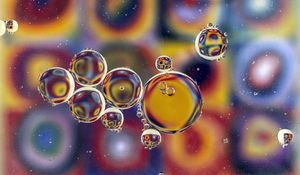 Preview wallpaper bubbles, water, colorful, blur