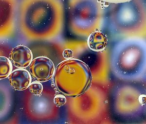Preview wallpaper bubbles, water, colorful, blur