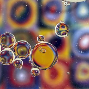 Preview wallpaper bubbles, water, colorful, blur