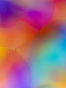 Preview wallpaper bubbles, water, colorful, gradient