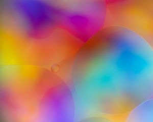 Preview wallpaper bubbles, water, colorful, gradient