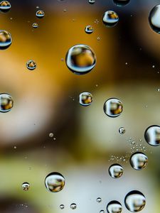 Preview wallpaper bubbles, water, drops, blur