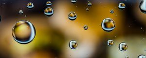 Preview wallpaper bubbles, water, drops, blur