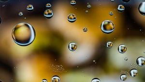 Preview wallpaper bubbles, water, drops, blur