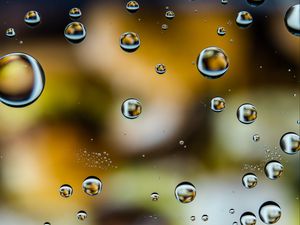 Preview wallpaper bubbles, water, drops, blur