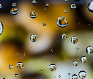 Preview wallpaper bubbles, water, drops, blur