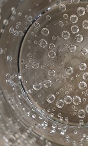 Preview wallpaper bubbles, water, glass, transparent