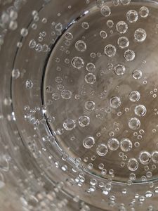 Preview wallpaper bubbles, water, glass, transparent