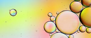 Preview wallpaper bubbles, water, gradient, colorful