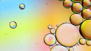 Preview wallpaper bubbles, water, gradient, colorful