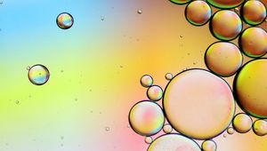 Preview wallpaper bubbles, water, gradient, colorful