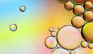 Preview wallpaper bubbles, water, gradient, colorful