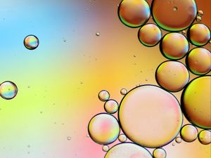 Preview wallpaper bubbles, water, gradient, colorful