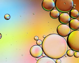 Preview wallpaper bubbles, water, gradient, colorful