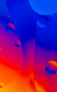 Preview wallpaper bubbles, water, gradient, colorful, abstraction