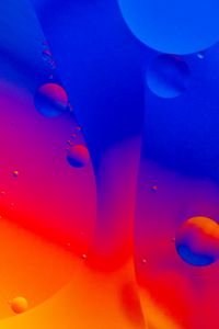 Preview wallpaper bubbles, water, gradient, colorful, abstraction