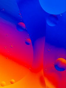Preview wallpaper bubbles, water, gradient, colorful, abstraction