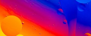 Preview wallpaper bubbles, water, gradient, colorful, abstraction