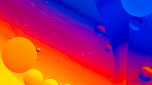 Preview wallpaper bubbles, water, gradient, colorful, abstraction