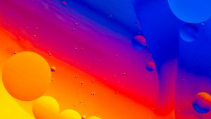 Preview wallpaper bubbles, water, gradient, colorful, abstraction